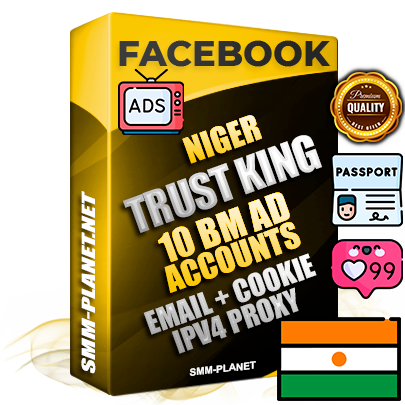 SUPER TRUST KING Nigerien Facebook Ad Accounts - 10 BM Ad Accounts