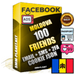 Elite Moldovan PREMIUM Handcrafted Facebook Accounts - 100 Authentic Live Friends with High Trust for Ads