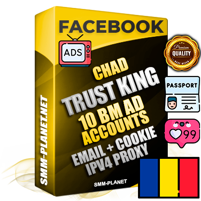 SUPER TRUST KING Chadian Facebook Ad Accounts - 10 BM Ad Accounts