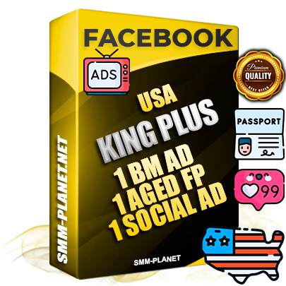 SUPER TRUST KING PLUS American Facebook Ad Accounts - 1 BM Ad Accounts + 1 Ad Accounts on King Profile + 1 aged Fan Pages with huge organic reach and active subscribers