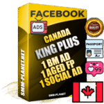 SUPER TRUST KING PLUS Canadian Facebook Ad Accounts - 1 BM Ad Accounts + 1 Ad Accounts on King Profile + 1 aged Fan Pages with huge organic reach and active subscribers