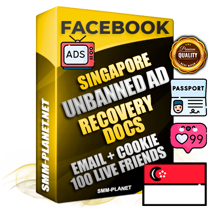 Premium Singapore Unbanned FB Ad Accounts with Recovery Docs
