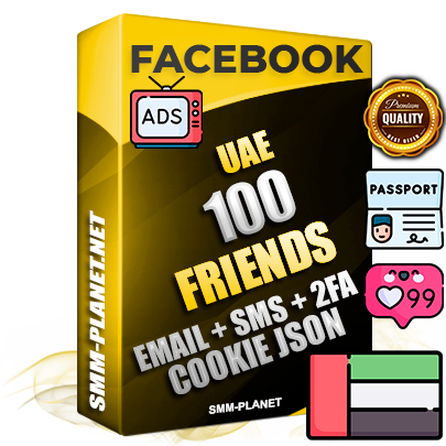 Elite UAE PREMIUM Handcrafted Facebook Accounts - 100 Authentic Live Friends with High Trust for Ads
