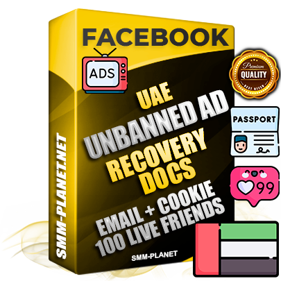 Premium UAE Unbanned FB Ad Accounts with Recovery Docs