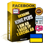 SUPER TRUST KING PLUS Ukrainian Facebook Ad Accounts - 1 BM Ad Accounts + 1 Ad Accounts on King Profile + 1 aged Fan Pages with huge organic reach and active subscribers