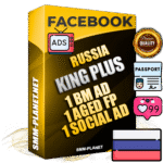 SUPER TRUST KING PLUS Russian Facebook Ad Accounts - 1 BM Ad Accounts + 1 Ad Accounts on King Profile + 1 aged Fan Pages with huge organic reach and active subscribers