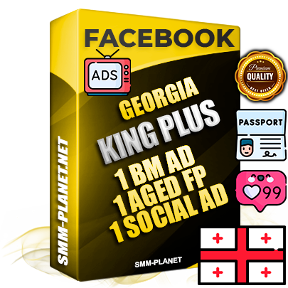 SUPER TRUST KING PLUS Georgian Facebook Ad Accounts - 1 BM Ad Accounts + 1 Ad Accounts on King Profile + 1 aged Fan Pages with huge organic reach and active subscribers
