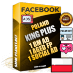 SUPER TRUST KING PLUS Polish Facebook Ad Accounts - 1 BM Ad Accounts + 1 Ad Accounts on King Profile + 1 aged Fan Pages with huge organic reach and active subscribers