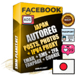 Ultimate Japanese PREMIUM AutoReg Facebook Accounts - Fully Loaded (Posts : Multi-Photos : Info)