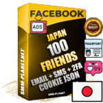 Elite Japanese PREMIUM Handcrafted Facebook Accounts - 100 Authentic Live Friends with High Trust for Ads