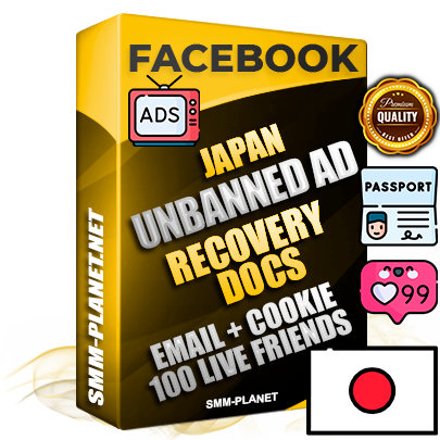 Premium Japanese Unbanned FB Ad Accounts with Recovery Docs