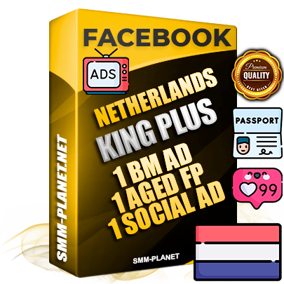 SUPER TRUST KING PLUS Dutch Facebook Ad Accounts - 1 BM Ad Accounts + 1 Ad Accounts on King Profile + 1 aged Fan Pages with huge organic reach and active subscribers