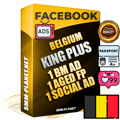 SUPER TRUST KING PLUS Belgian Facebook Ad Accounts - 1 BM Ad Accounts + 1 Ad Accounts on King Profile + 1 aged Fan Pages with huge organic reach and active subscribers