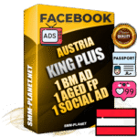 SUPER TRUST KING PLUS Austrian Facebook Ad Accounts - 1 BM Ad Accounts + 1 Ad Accounts on King Profile + 1 aged Fan Pages with huge organic reach and active subscribers