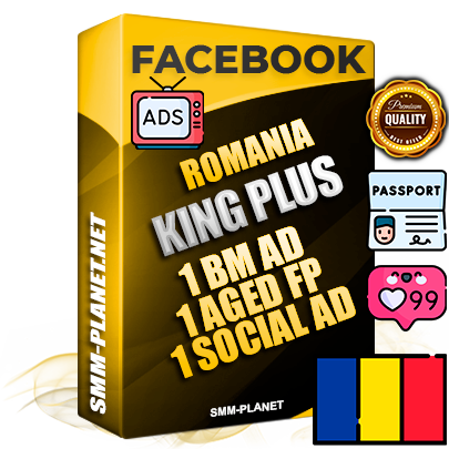 SUPER TRUST KING PLUS Romanian Facebook Ad Accounts - 1 BM Ad Accounts + 1 Ad Accounts on King Profile + 1 aged Fan Pages with huge organic reach and active subscribers