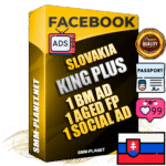 SUPER TRUST KING PLUS Slovak Facebook Ad Accounts - 1 BM Ad Accounts + 1 Ad Accounts on King Profile + 1 aged Fan Pages with huge organic reach and active subscribers