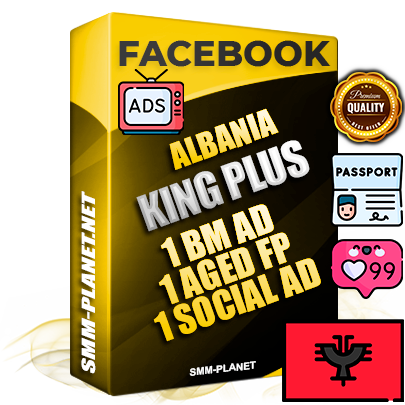 SUPER TRUST KING PLUS Albanian Facebook Ad Accounts - 1 BM Ad Accounts + 1 Ad Accounts on King Profile + 1 aged Fan Pages with huge organic reach and active subscribers
