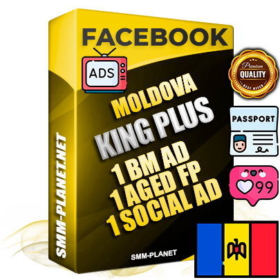 SUPER TRUST KING PLUS Moldovan Facebook Ad Accounts - 1 BM Ad Accounts + 1 Ad Accounts on King Profile + 1 aged Fan Pages with huge organic reach and active subscribers