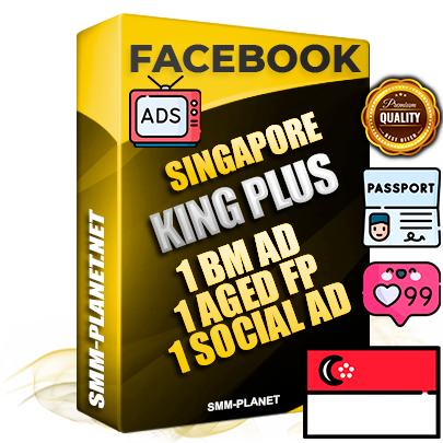 SUPER TRUST KING PLUS Singapore Facebook Ad Accounts - 1 BM Ad Accounts + 1 Ad Accounts on King Profile + 1 aged Fan Pages with huge organic reach and active subscribers