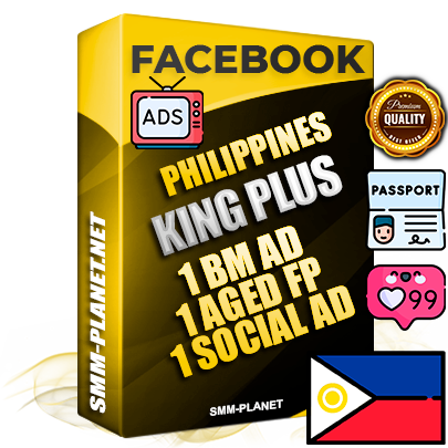 SUPER TRUST KING PLUS Filipino Facebook Ad Accounts - 1 BM Ad Accounts + 1 Ad Accounts on King Profile + 1 aged Fan Pages with huge organic reach and active subscribers
