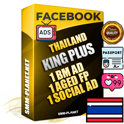 SUPER TRUST KING PLUS Thai Facebook Ad Accounts - 1 BM Ad Accounts + 1 Ad Accounts on King Profile + 1 aged Fan Pages with huge organic reach and active subscribers