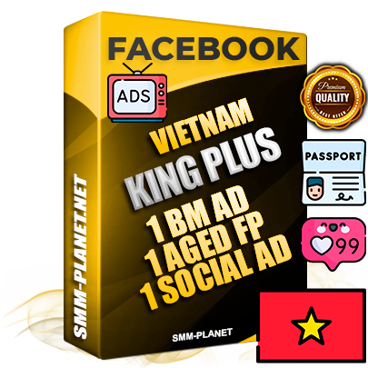 SUPER TRUST KING PLUS Vietnamese Facebook Ad Accounts - 1 BM Ad Accounts + 1 Ad Accounts on King Profile + 1 aged Fan Pages with huge organic reach and active subscribers