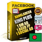 SUPER TRUST KING PLUS Laotian Facebook Ad Accounts - 1 BM Ad Accounts + 1 Ad Accounts on King Profile + 1 aged Fan Pages with huge organic reach and active subscribers