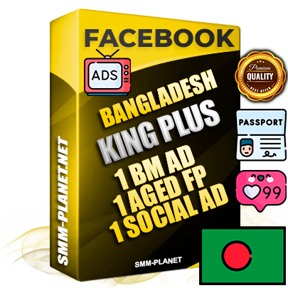 SUPER TRUST KING PLUS Laotian Facebook Ad Accounts - 1 BM Ad Accounts + 1 Ad Accounts on King Profile + 1 aged Fan Pages with huge organic reach and active subscribers