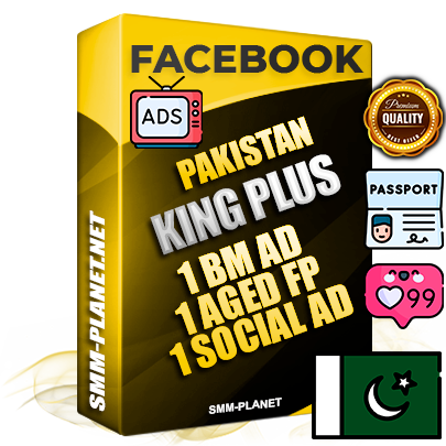 SUPER TRUST KING PLUS Pakistani Facebook Ad Accounts - 1 BM Ad Accounts + 1 Ad Accounts on King Profile + 1 aged Fan Pages with huge organic reach and active subscribers