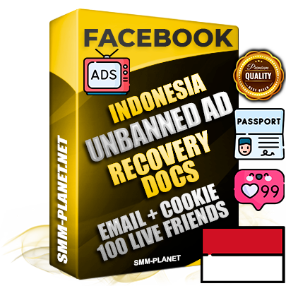 Premium Indonesian Unbanned FB Ad Accounts with Recovery Docs