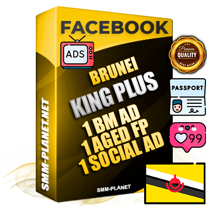 SUPER TRUST KING PLUS Brunei Facebook Ad Accounts - 1 BM Ad Accounts + 1 Ad Accounts on King Profile + 1 aged Fan Pages with huge organic reach and active subscribers