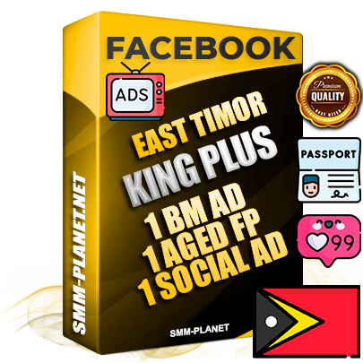 SUPER TRUST KING PLUS Timorese Facebook Ad Accounts - 1 BM Ad Accounts + 1 Ad Accounts on King Profile + 1 aged Fan Pages with huge organic reach and active subscribers