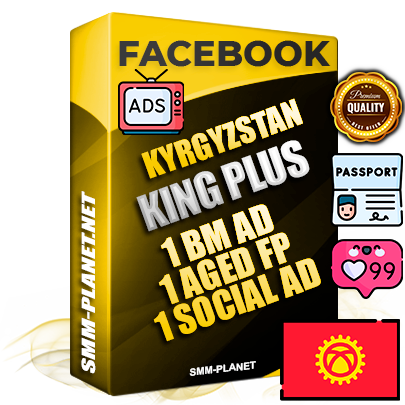 SUPER TRUST KING PLUS Kyrgyz Facebook Ad Accounts - 1 BM Ad Accounts + 1 Ad Accounts on King Profile + 1 aged Fan Pages with huge organic reach and active subscribers