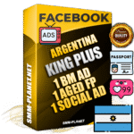 SUPER TRUST KING PLUS Argentinian Facebook Ad Accounts - 1 BM Ad Accounts + 1 Ad Accounts on King Profile + 1 aged Fan Pages with huge organic reach and active subscribers