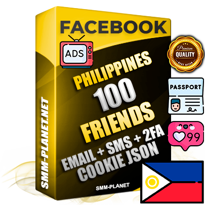 Elite Filipino PREMIUM Handcrafted Facebook Accounts - 100 Authentic Live Friends with High Trust for Ads