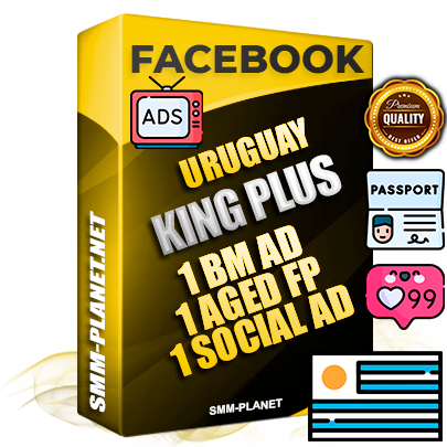 SUPER TRUST KING PLUS Uruguayan Facebook Ad Accounts - 1 BM Ad Accounts + 1 Ad Accounts on King Profile + 1 aged Fan Pages with huge organic reach and active subscribers