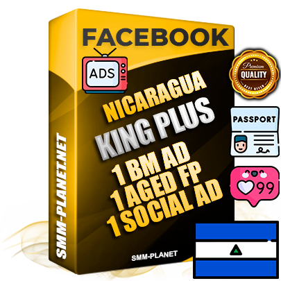 SUPER TRUST KING PLUS Nicaraguan Facebook Ad Accounts - 1 BM Ad Accounts + 1 Ad Accounts on King Profile + 1 aged Fan Pages with huge organic reach and active subscribers