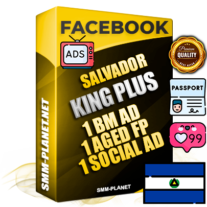 SUPER TRUST KING PLUS Salvadoran Facebook Ad Accounts - 1 BM Ad Accounts + 1 Ad Accounts on King Profile + 1 aged Fan Pages with huge organic reach and active subscribers