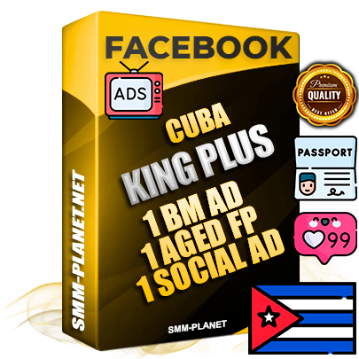 SUPER TRUST KING PLUS Cuban Facebook Ad Accounts - 1 BM Ad Accounts + 1 Ad Accounts on King Profile + 1 aged Fan Pages with huge organic reach and active subscribers