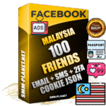 Elite Malaysian PREMIUM Handcrafted Facebook Accounts - 100 Authentic Live Friends with High Trust for Ads