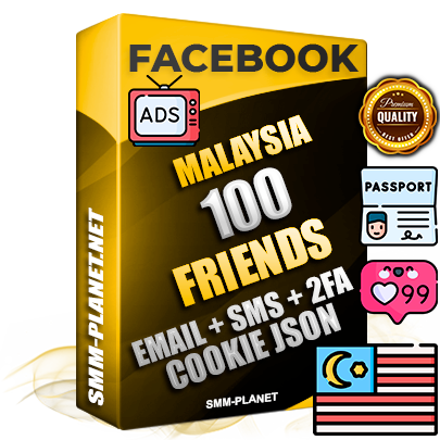 Elite Malaysian PREMIUM Handcrafted Facebook Accounts - 100 Authentic Live Friends with High Trust for Ads