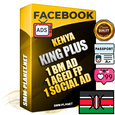 SUPER TRUST KING PLUS Kenyan Facebook Ad Accounts - 1 BM Ad Accounts + 1 Ad Accounts on King Profile + 1 aged Fan Pages with huge organic reach and active subscribers