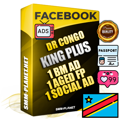 SUPER TRUST KING PLUS DR Congo Facebook Ad Accounts - 1 BM Ad Accounts + 1 Ad Accounts on King Profile + 1 aged Fan Pages with huge organic reach and active subscribers