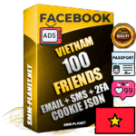 Elite Vietnamese PREMIUM Handcrafted Facebook Accounts - 100 Authentic Live Friends with High Trust for Ads