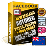 Ultimate New Zealand PREMIUM AutoReg Facebook Accounts - Fully Loaded (Posts : Multi-Photos : Info)