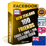 Elite New Zealand PREMIUM Handcrafted Facebook Accounts - 100 Authentic Live Friends with High Trust for Ads
