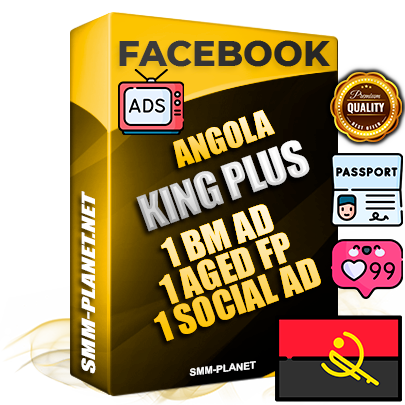 SUPER TRUST KING PLUS Angolan Facebook Ad Accounts - 1 BM Ad Accounts + 1 Ad Accounts on King Profile + 1 aged Fan Pages with huge organic reach and active subscribers