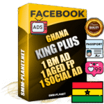 SUPER TRUST KING PLUS Ghanaian Facebook Ad Accounts - 1 BM Ad Accounts + 1 Ad Accounts on King Profile + 1 aged Fan Pages with huge organic reach and active subscribers