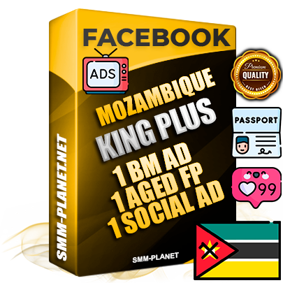SUPER TRUST KING PLUS Mozambican Facebook Ad Accounts - 1 BM Ad Accounts + 1 Ad Accounts on King Profile + 1 aged Fan Pages with huge organic reach and active subscribers