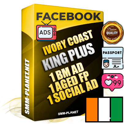 SUPER TRUST KING PLUS Ivorian Facebook Ad Accounts - 1 BM Ad Accounts + 1 Ad Accounts on King Profile + 1 aged Fan Pages with huge organic reach and active subscribers